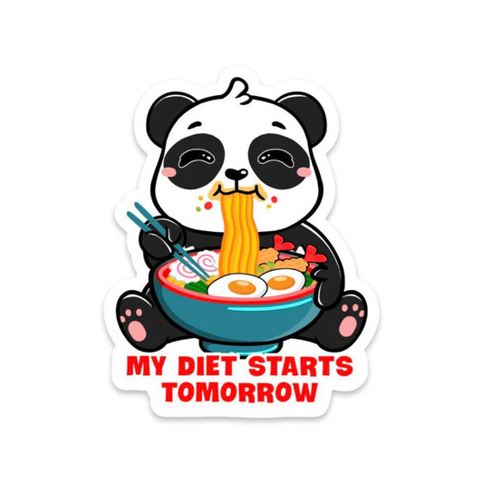 STICKER MY DIET STARTS TOMORROW