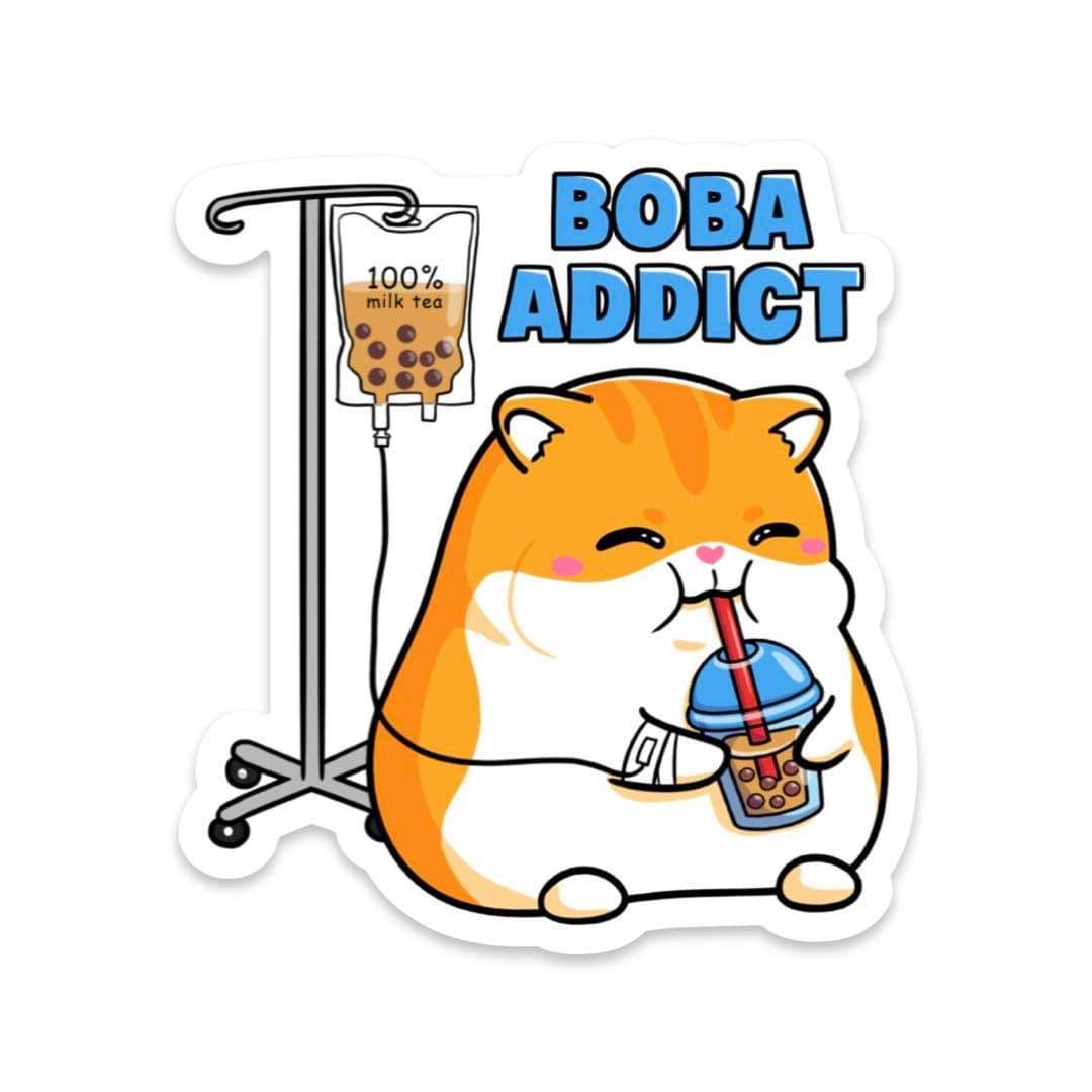 STICKER BOBA ADDICT