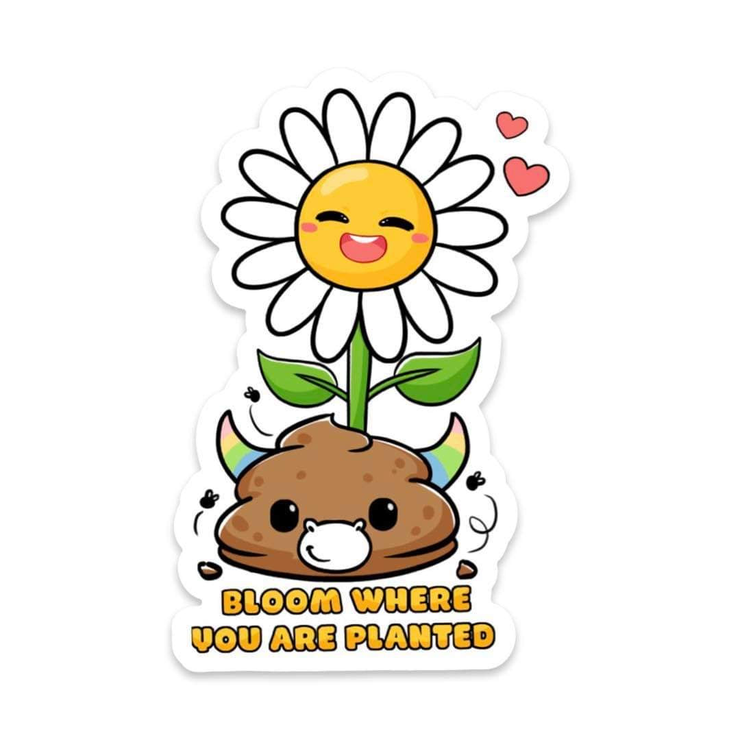 STICKER BLOOM WHERE YOU'R PLANTED